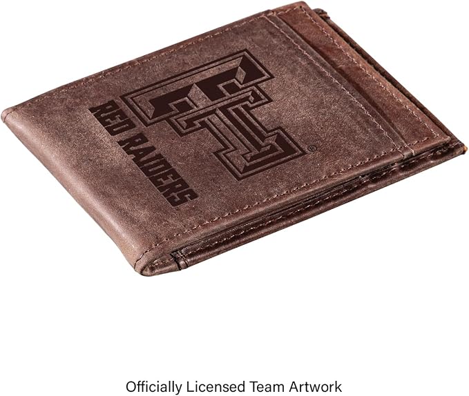 Team Sports America NCAA Texas Tech University Front Pocket Slim Wallet - Image 2