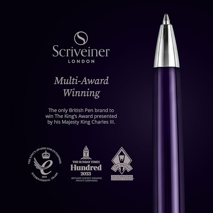 Scriveiner Aubergine Lacquer Ballpoint Pen - Image 3