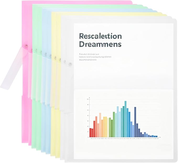 PATIKIL 10 Pack Clear Report Covers by PATIKIL