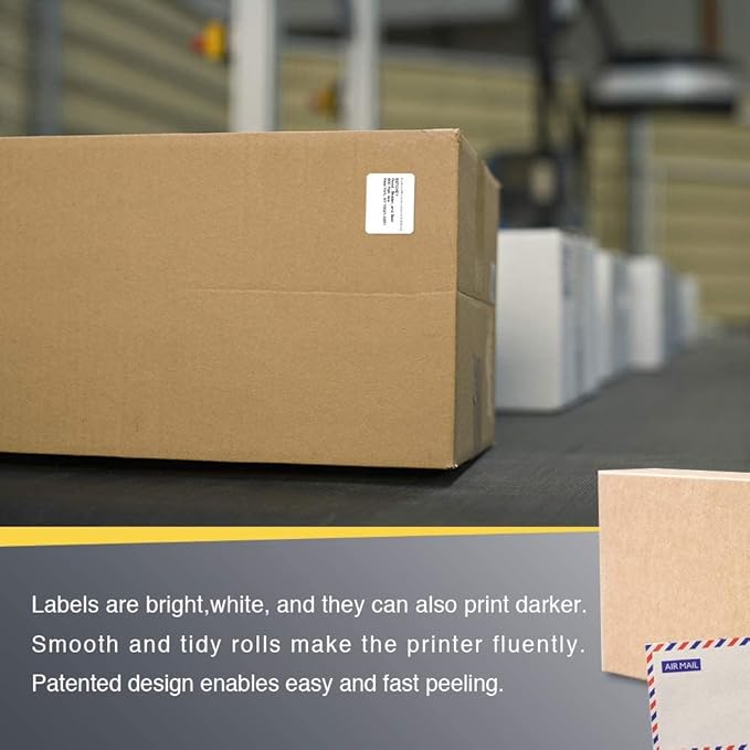 BETCKEY - 1.25" x 1" (32 mm x 25 mm) Multipurpose & Address Labels Compatible with Zebra & More Label Printer,Premium Adhesive & Perforated [20 Rolls, 27600 Labels]-DeskLoop Office