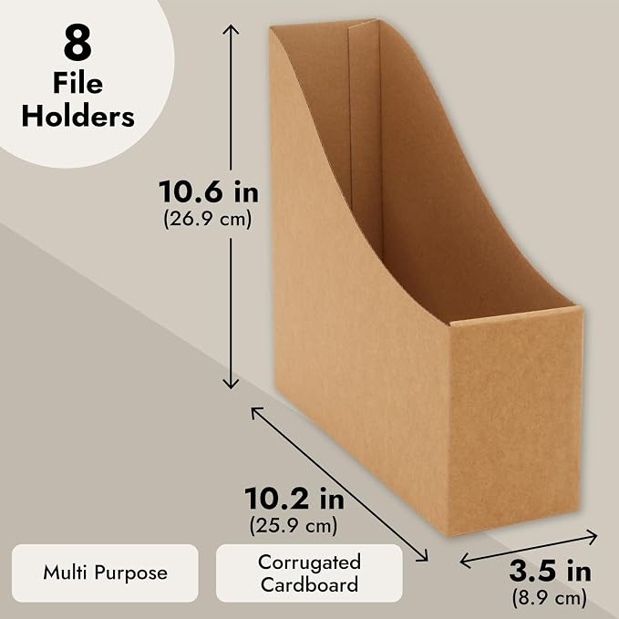 Juvale Corrugated Cardboard Magazine Holder - Image 3
