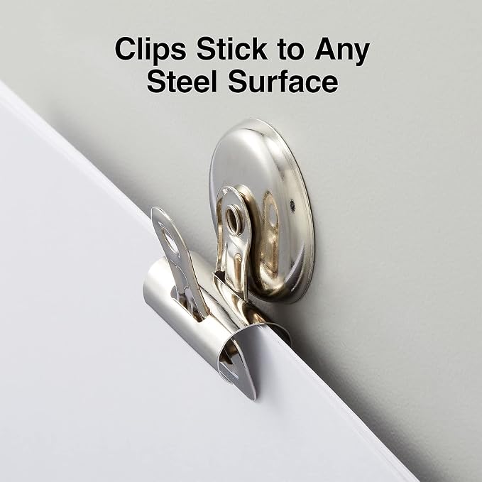 Staples Magnetic Bulldog Clips, 1.25" Width, Metallic Finish, 54 Pack – - Image 3