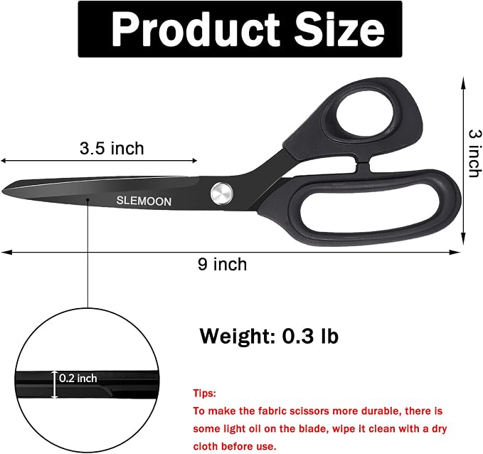 8.5" Scissors All Purpose, Heavy Duty Office Scissor | Sharp Blades and Comfort - Image 7
