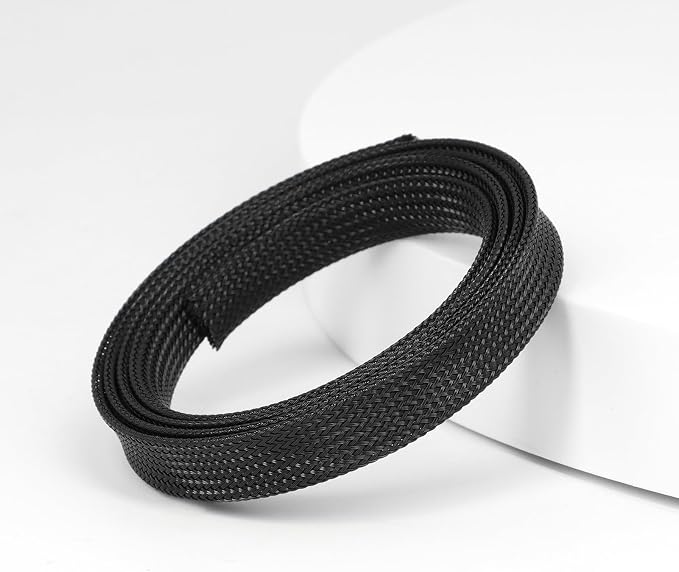25ft PET Expandable Braided Cable Sleeve 1 inch Pet Braided Cable Sleeve - Image 3