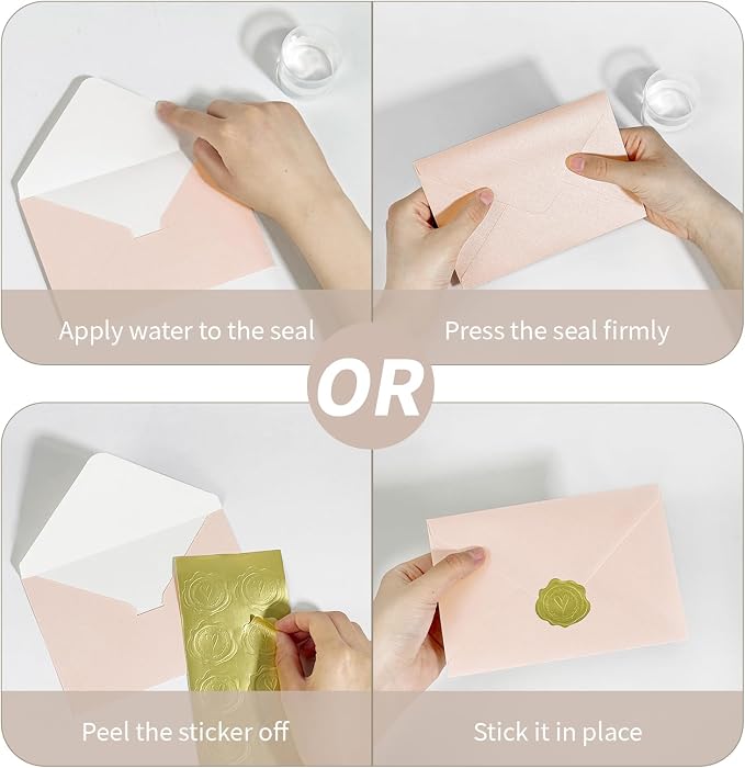 50 PCS 4x6 Pearl Pink Envelopes - Image 3