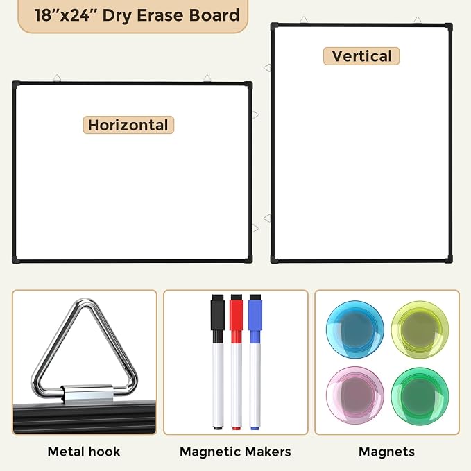 MaxGear White Board for Wall, Hanging for Home, Includes 3 Dry Erase Markers 4 - Image 6