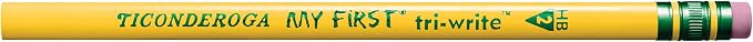 Ticonderoga My First Tri-Write Wood-Cased Pencils, Unsharpened, 2 HB Soft - Image 5