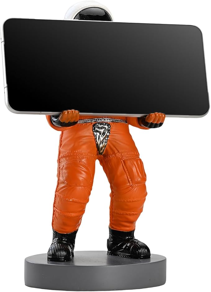 Astronaut Mobile Phone & Pen Holder, Device Stand, Desk Organizer Decorative Pencil Holder(Orange&Black)-DeskLoop Office