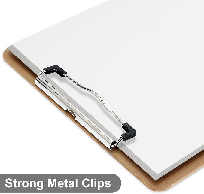 Wood Clipboards 40 Pack, Letter Size Hardboard Clip Board 8.5x11 | A4 Standard - Image 3