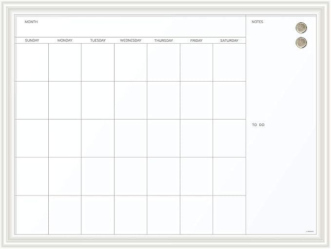 U Brands Magnetic Dry Erase Calendar White Board by UBrands
