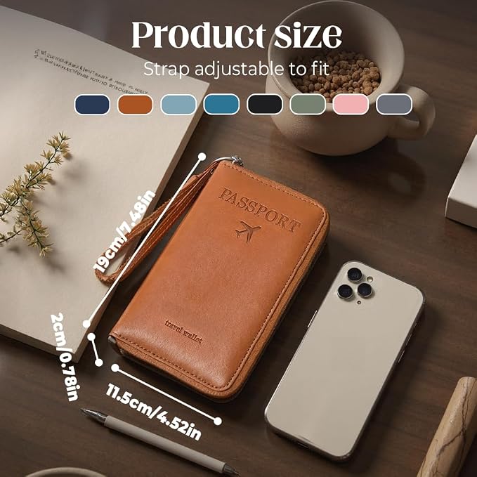 Multi-Functional RFID Passport Wallet, RFID Passport Holder - Image 6