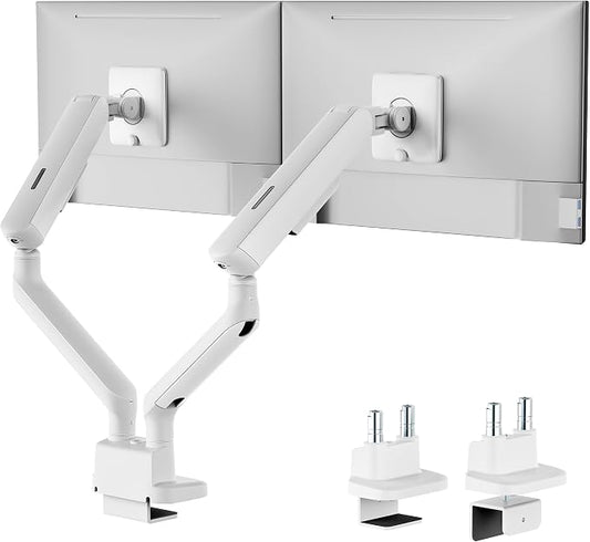 monTEK Dual Monitor Arm, Mechanical Spring Monitor Arm by monTEK