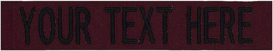 Custom Uniform Name Tapes Solid Colors. Made in The U.S.A. Ships Under 24 by NORTHERNSAFARI