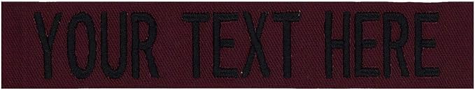 Custom Uniform Name Tapes Solid Colors. Made in The U.S.A. Ships Under 24 by NORTHERNSAFARI