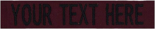 Custom Uniform Name Tapes Solid Colors. Made in The U.S.A. Ships Under 24 by NORTHERNSAFARI