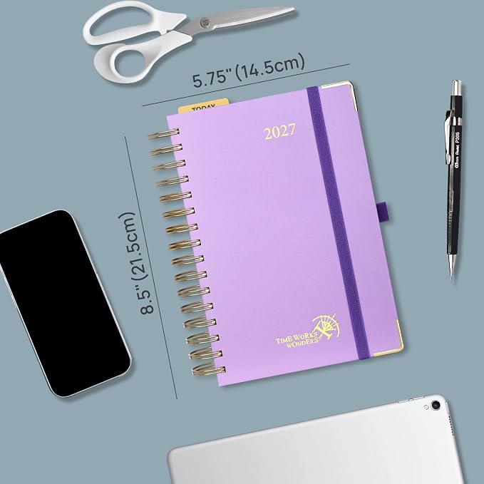 POPRUN 2027 Daily Planner One Page Per Day, 5.75" x 8.5", Calendar Book from - Image 2