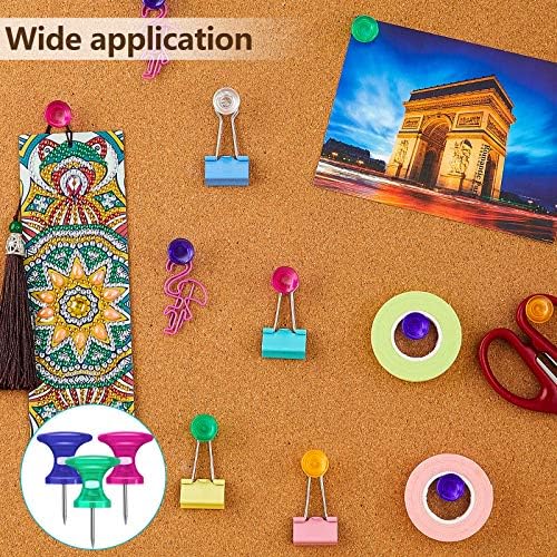 Outus 60 Pcs Giant Push Pins Jumbo Tacks 1/1.8inch Plastic Head - Image 4