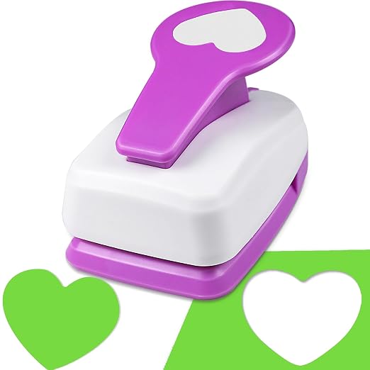Heart Paper Punch, Paper Punch for Crafting, 2 inch Heart Hole Punches - Image 8