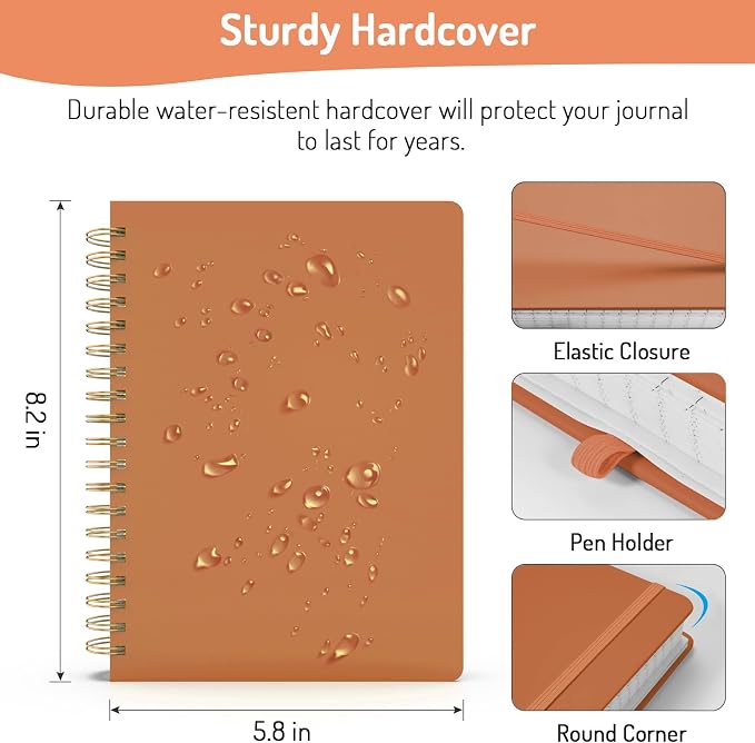 Forvencer Lined Spiral Journal Notebook - Image 6