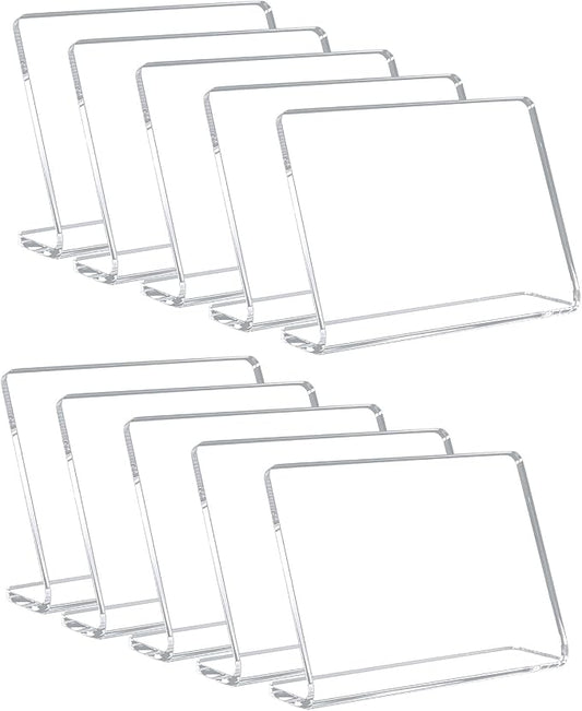 10 Pack Acrylic Mini Chalkboard Signs by AITEE