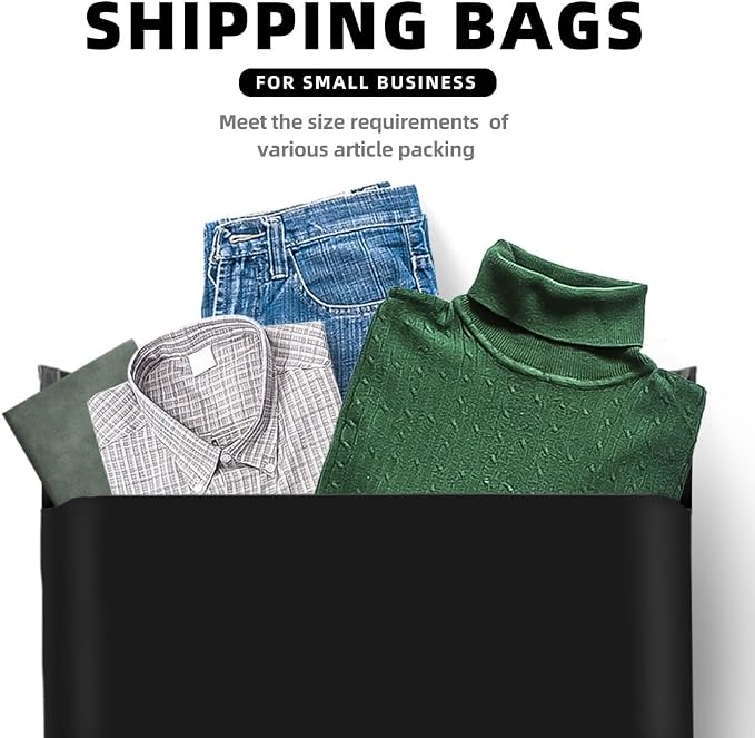POLYSELLS 200 pcs 24x24 Inches Black Poly Mailers Shipping Envelopes, Strong - Image 5