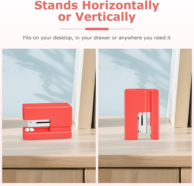 Mini Stapler - Small Cute Desk Staplers - 25 Sheet Capacity - Image 2