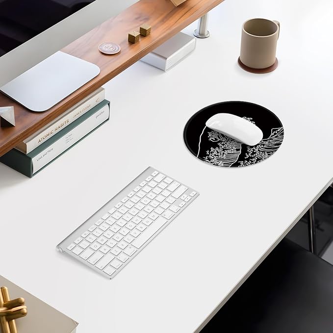 ITNRSIIET Mouse Pad Non-Slip Rubber Base Smooth Surface Stitched Edges - Image 7