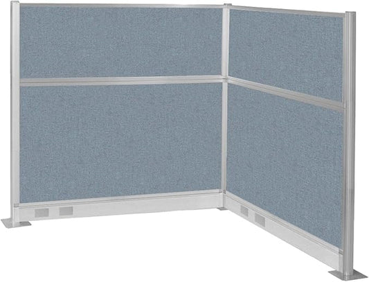 Versare Pre-Configured Hush Panel Electric Cubicle | Workstation Divider Walls | Cubicle Privacy Panels | Office Partition Walls-DeskLoop Office