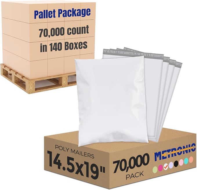 Metronic Poly Mailers 14.5x19 70000 Pack Large Shipping Bags by METRONIC