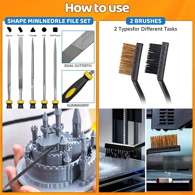 50Pcs 3D Printer Tool Kit & Accessories - Image 2