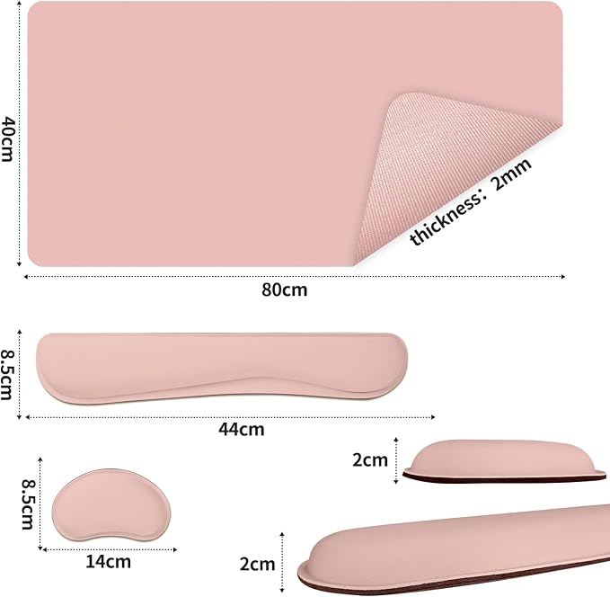 Desk Pad Mat Set, 3-in-1 Large Mouse Pads - Image 3