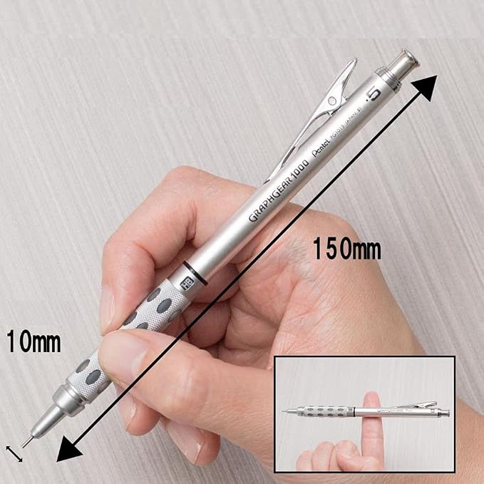 Pentel Graph Gear 1000 Mechanical Drafting Pencil 0.9mm Yellow - Image 2