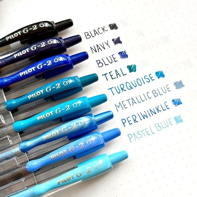 Pilot G2 Premium Gel Roller Pens, G2 Boost Blue Pens Pack, The Colors of - Image 6