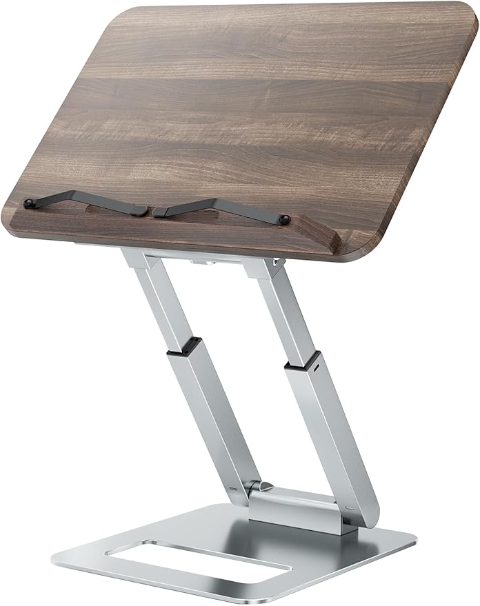 Tounee Book Stand for Reading, Telescopic Book Holder, Adjustable Height Pull by tounee
