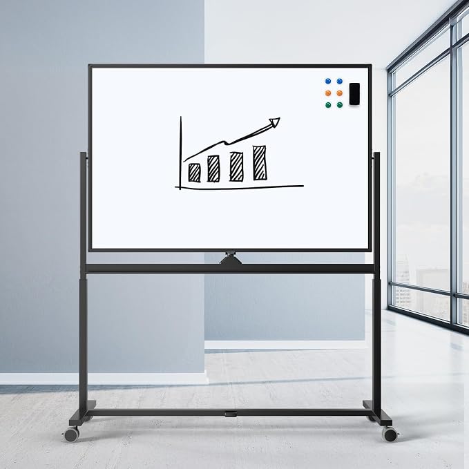 Large Dry-Erase Rolling Magnetic Whiteboard - Image 9
