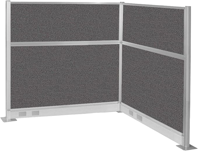 Versare Pre-Configured Hush Panel Electric Cubicle | Workstation Divider Walls | Cubicle Privacy Panels | Office Partition Walls-DeskLoop Office