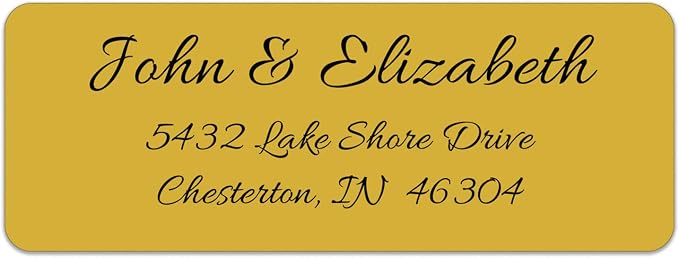 Personalized Return Address Labels by Unknown