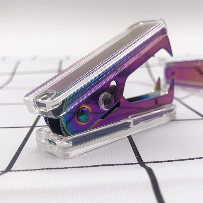 NatSumeBasics Cute Staple Remover Rainbow Clear Stapler Puller Removal Tool - Image 3