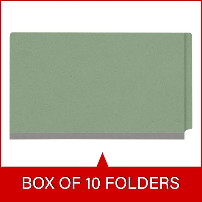Ecom Folders Top Tab Pressboard Classification Folders | Legal Size 25 Pt Stock - Image 6