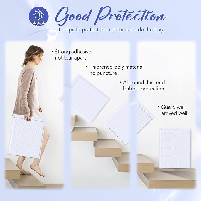 Fuxury Bubble Mailers 14.5x20" 120 Pack White Extra Large Padded Envelopes - Image 4