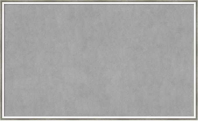 Amanti Art Silver Framed Magnetic Board 25x41 Large Vision Board by AmantiArt