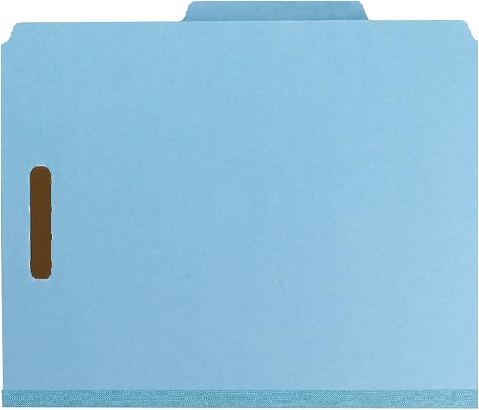 Smead 100% Recycled Pressboard Classification File Folder, 3 Dividers, Letter - Image 4