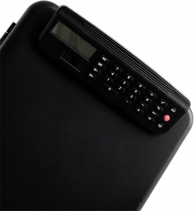 Clipboard with Storage and Calculator, 9.84x14.37in File Folder Plastics - Image 9