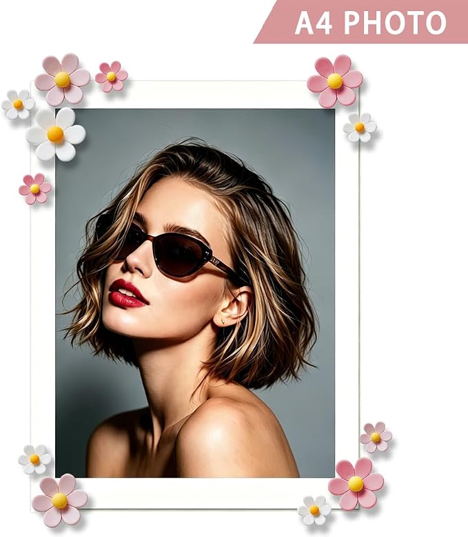 18 pcs - Cute Flower Magnet, Girl Pink Magnet - Image 4