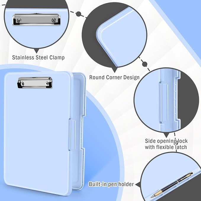 ANZNKU Clipboard with Storage 13x9.6 inches, Storage Clip Board Heavy Duty - Image 3