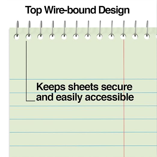 Steno Pads Notebooks, Top Bound Spiral Steno Book - Image 3
