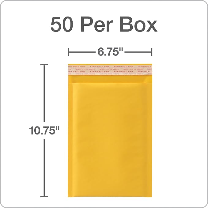 Quality Park Bubble Mailers, 6 x 9 Shipping Envelopes, Durable Brown Kraft - Image 5