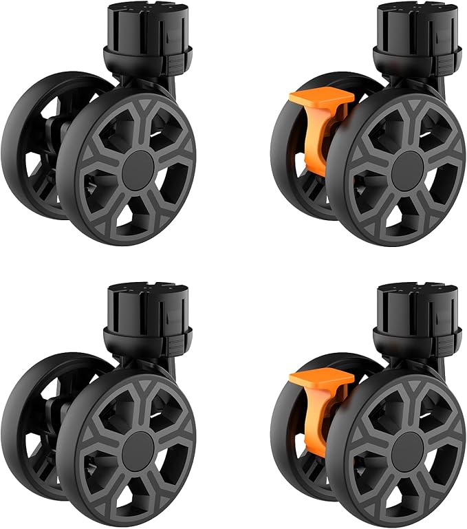 FELICON SELORSS Heavy Duty Rotation Swivel Wheels-Black-4PCS | 360°Rotate Wheel by FELICON