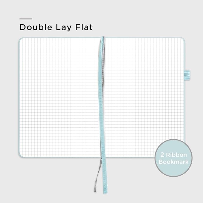 &And Per Se Graph Notebook, 5mm Grid, A5 Hardcover, 160 Pages 100gsm Thick Paper - Image 4