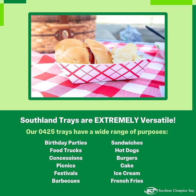 Southern Champion Tray 0425 #300 Southland Paperboard Food Tray, 3 lb Capacity - Image 4